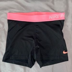 Nike Womens DriFit Black &Pink Pro Training Shorts